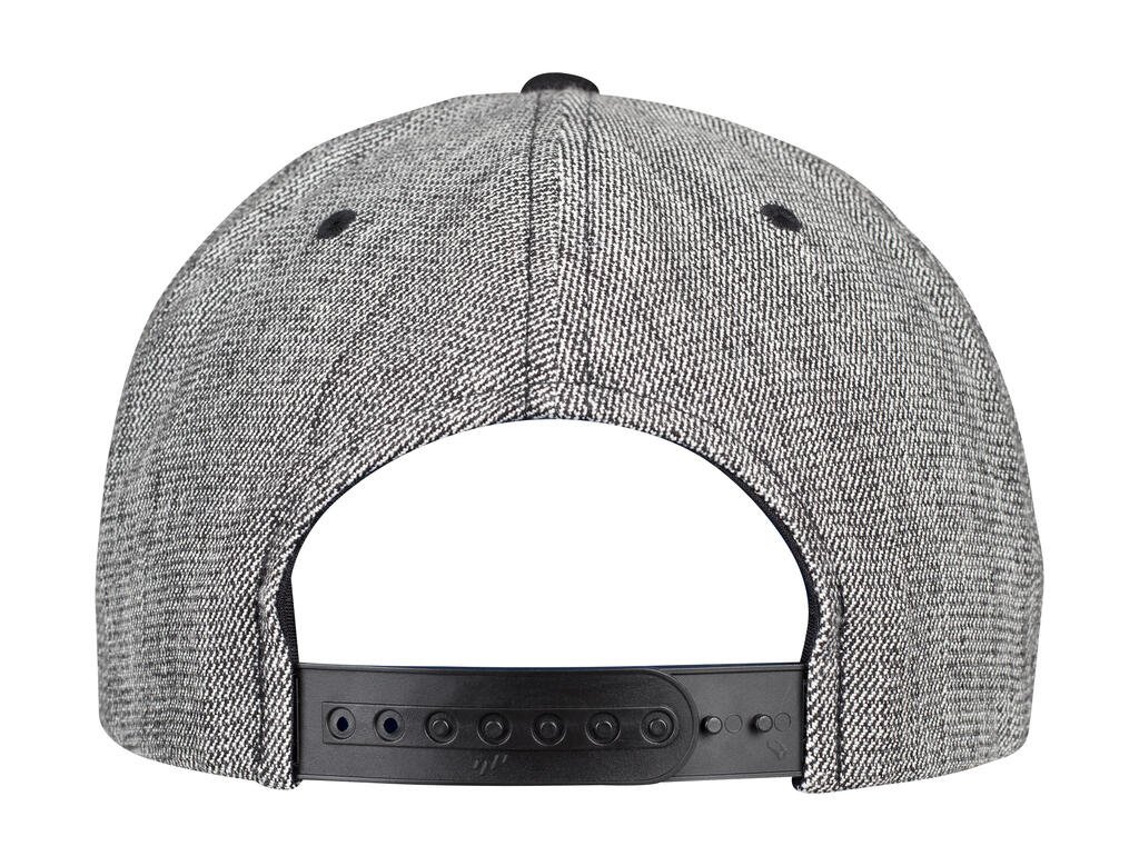 Casquette Flexfit Melange Solid Snapback noir chiné / noir