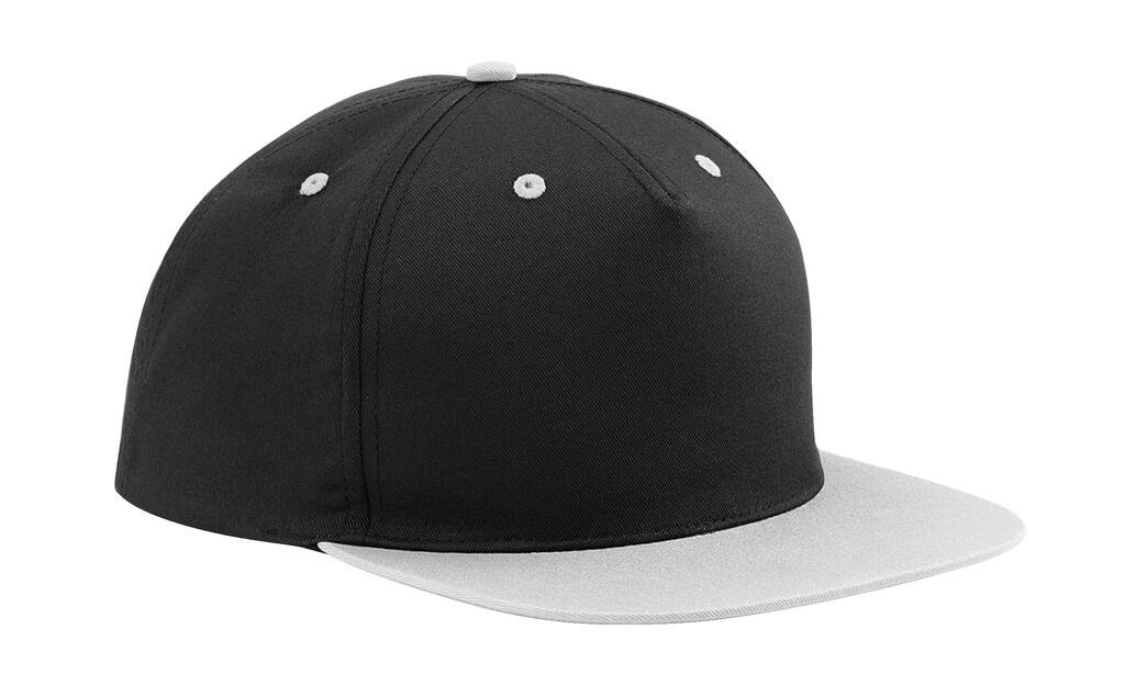 Beechfield 5 Panel Contrast Snapback noir / gris