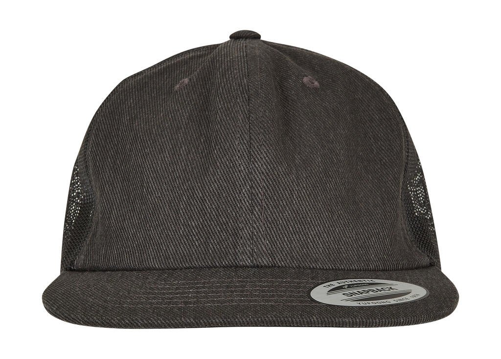 Flexfit Denim Trucker black raw