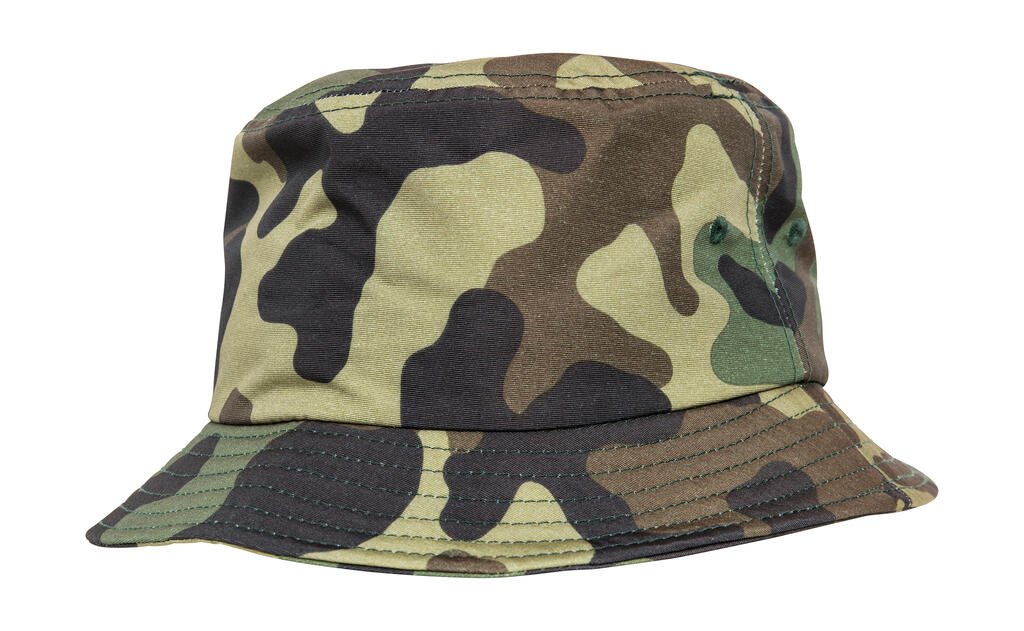 Bob Flexfit Camo Bucket Hat green camo