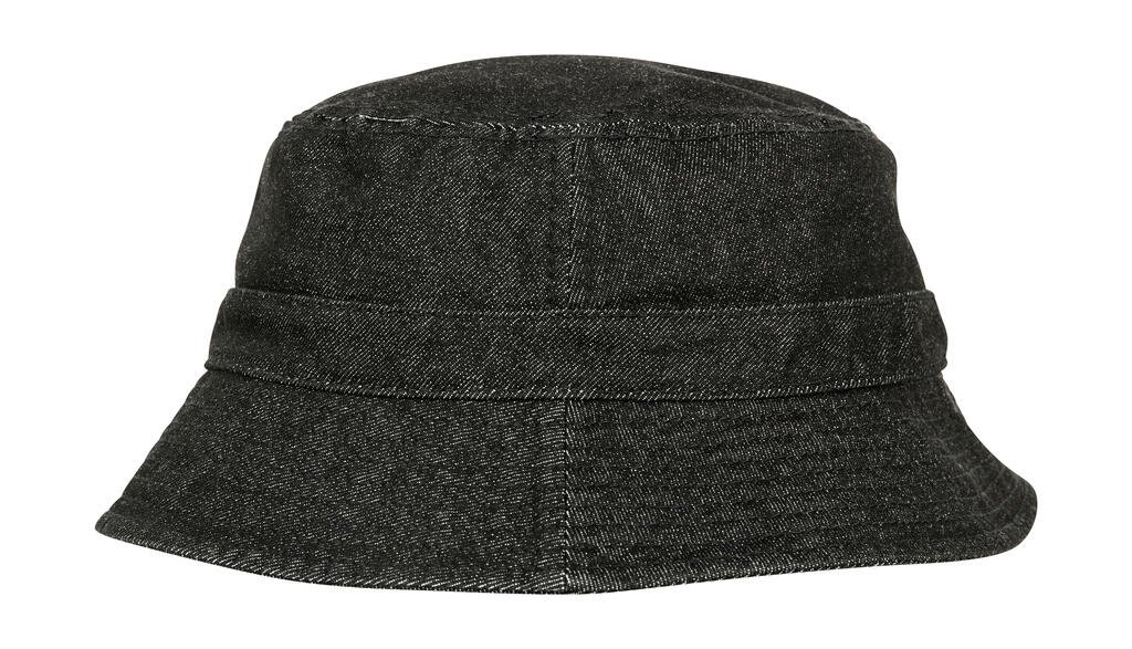 Bob Flexfit Denim Bucket Hat noir / gris