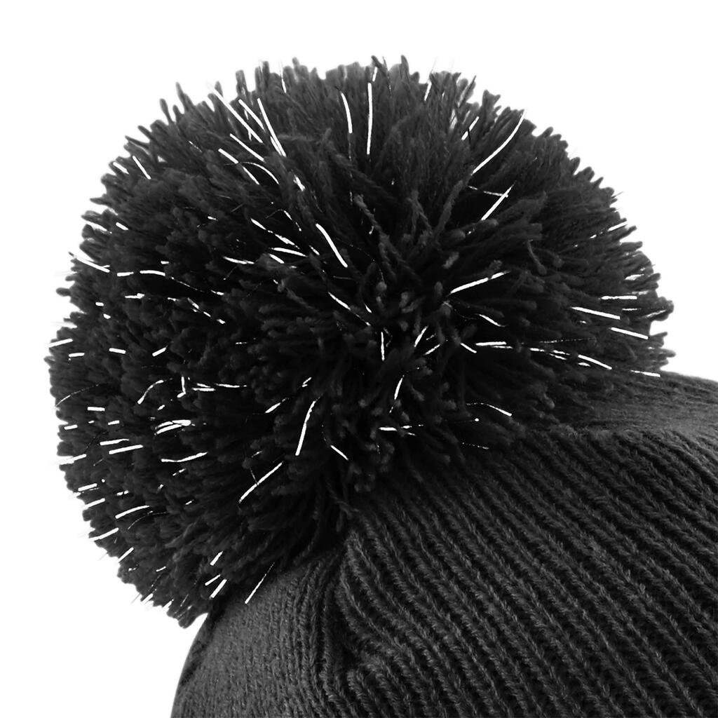 Vêtement haute visibilité Beechfield Bonnet réfléchissant Bobble Junior noir