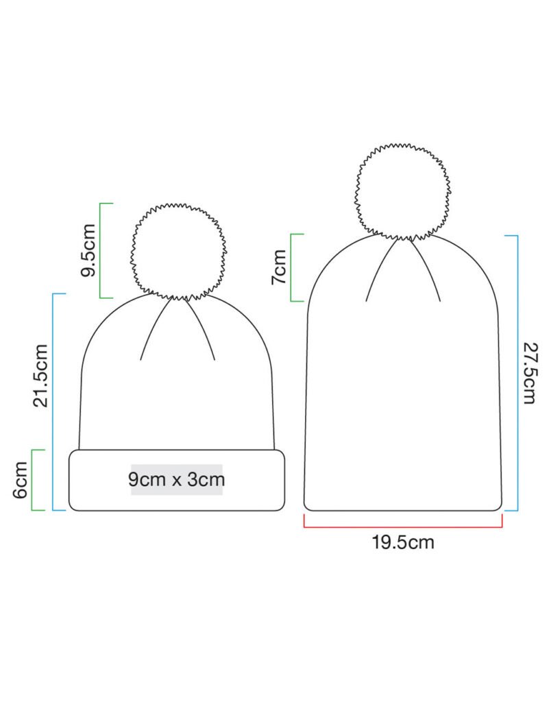 Vêtement haute visibilité Beechfield Bonnet réfléchissant Bobble Junior