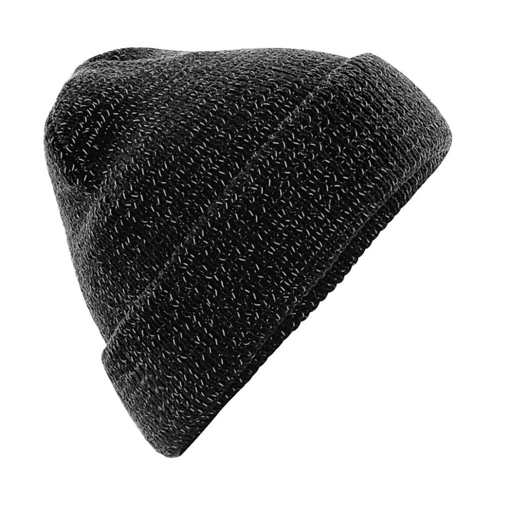 Vêtement haute visibilité Beechfield Bonnet réfléchissant noir