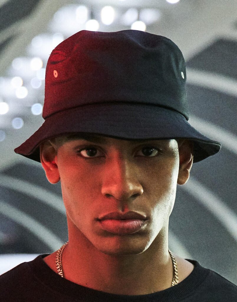 Casquette Flexfit Nylon Bucket Hat noir