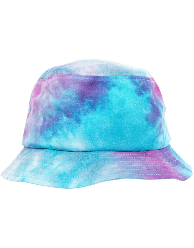 Bob Flexfit Festival Print Bucket Hat purple turquoise