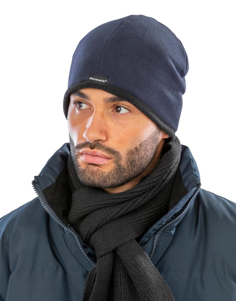 Result Winter Essentials Performance Double Micro Reversible Bob Hat marine / noir