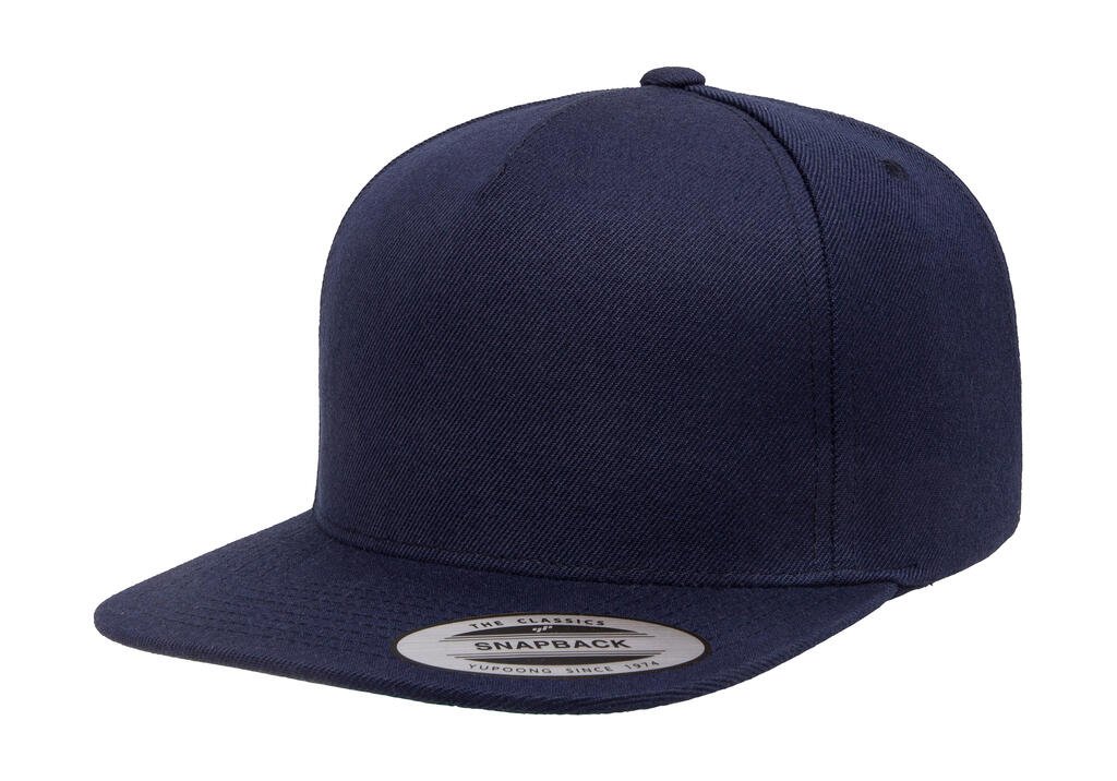 Casquette Flexfit Premium 5 Panel Snapback marine