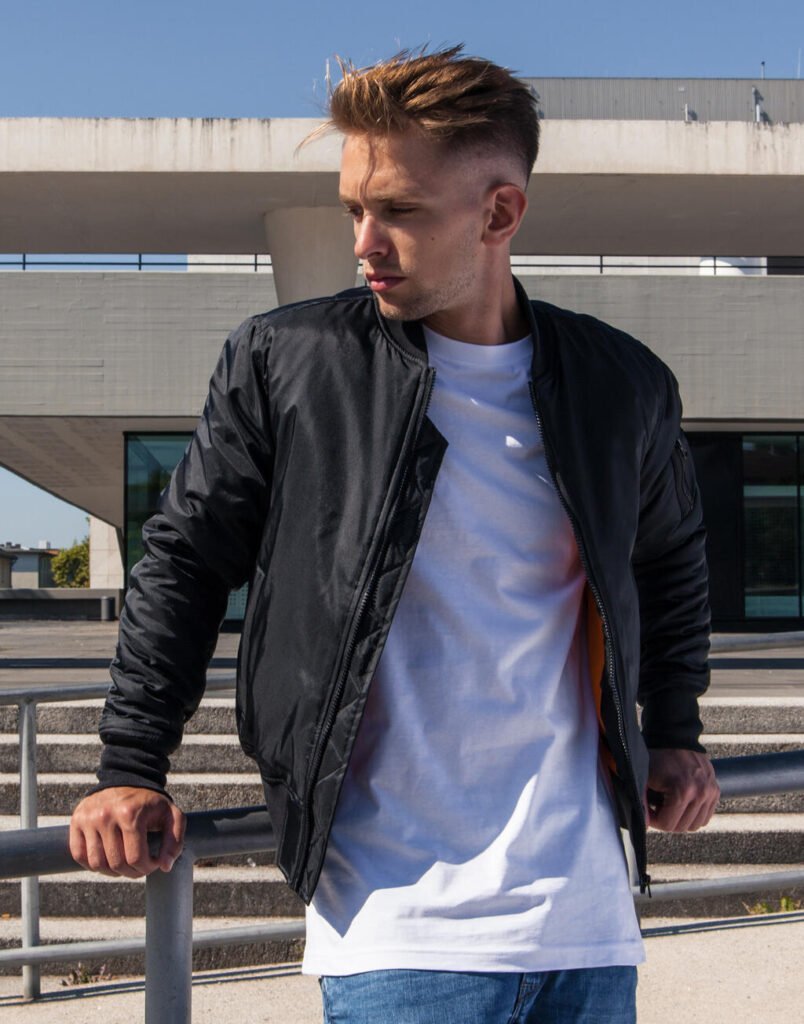Veste Build Your Brand Bomber noir