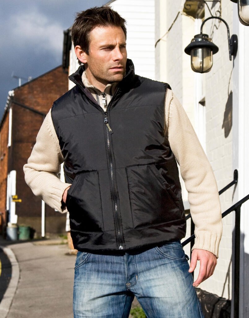 Veste Result Fleece Lined Bodywarmer noir