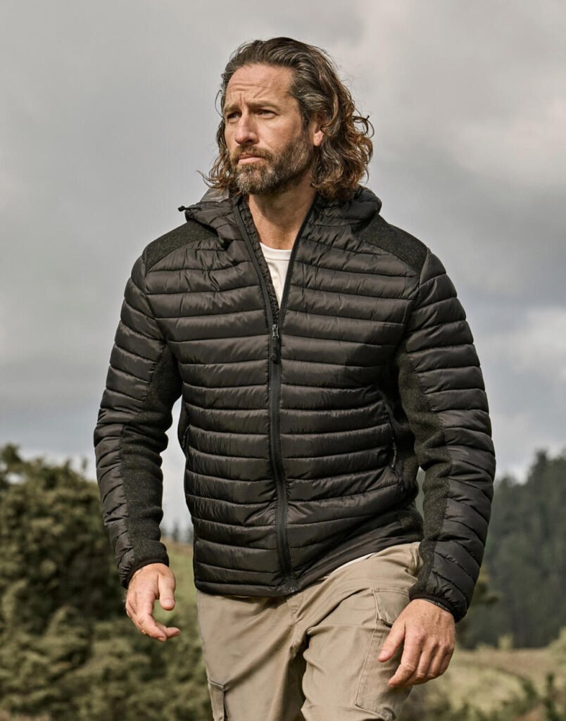 Veste Tee Jays Outdoor Crossover noir / noir chiné