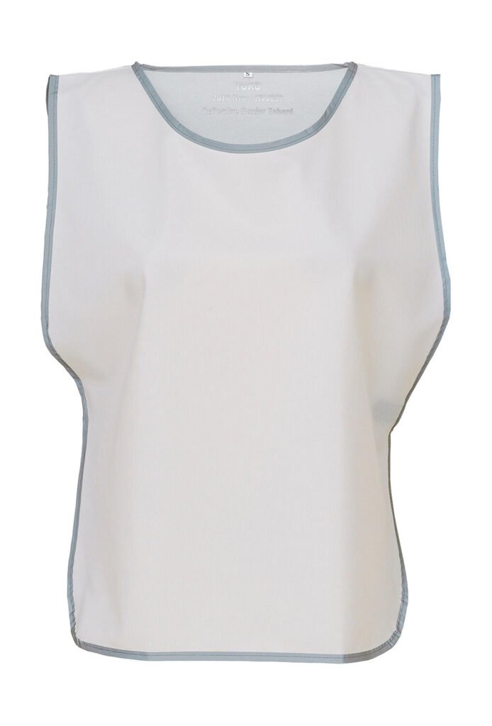Vêtement haute visibilité Yoko Fluo Reflective Border Tabard blanc