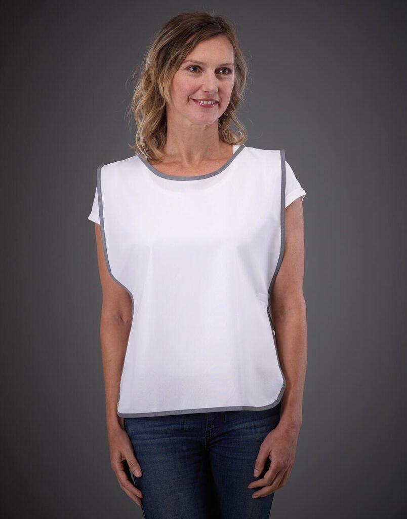 Vêtement haute visibilité Yoko Fluo Reflective Border Tabard blanc
