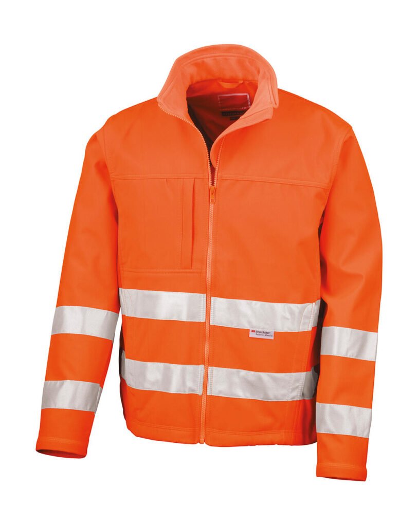 Vêtement haute visibilité Result Safe-Guard Hi-Vis Softshell orange fluo