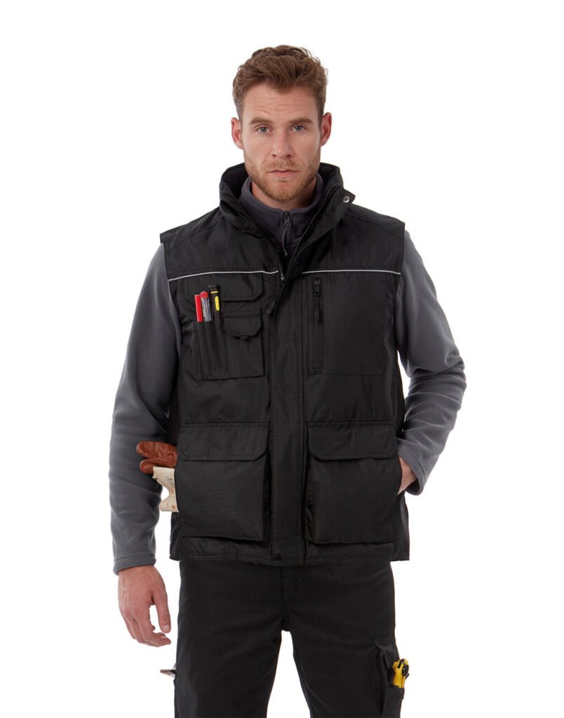 Veste B&C Pro Expert Pro Workwear Bodywarmer noir