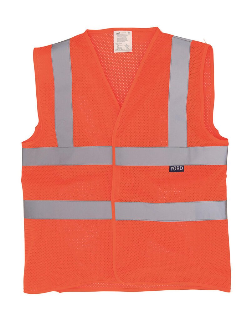 Veste Yoko Fluo Open Mesh Waistcoat orange fluo