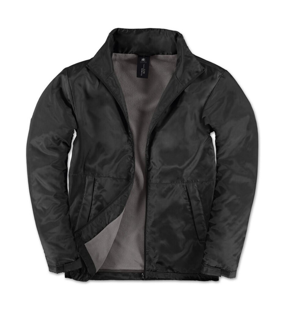 Sweat à capuche B&C Outerwear Multi-Active noir / warm grey