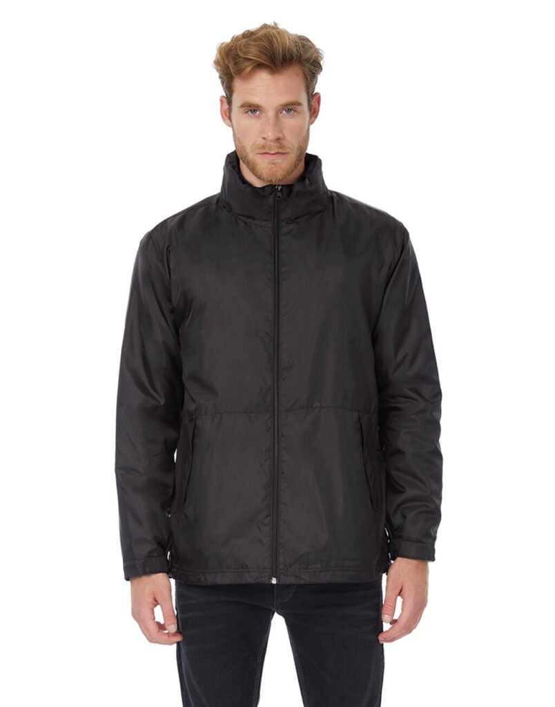 Sweat à capuche B&C Outerwear Multi-Active noir / warm grey