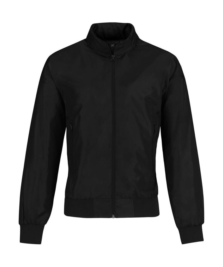 Veste B&C Outerwear Trooper noir / cobalt blue