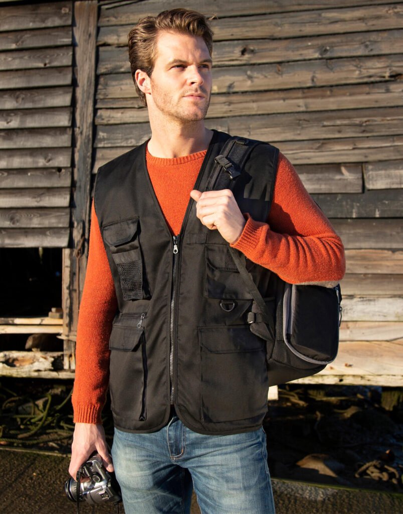 Veste Result Work-Guard Safari Waistcoat noir