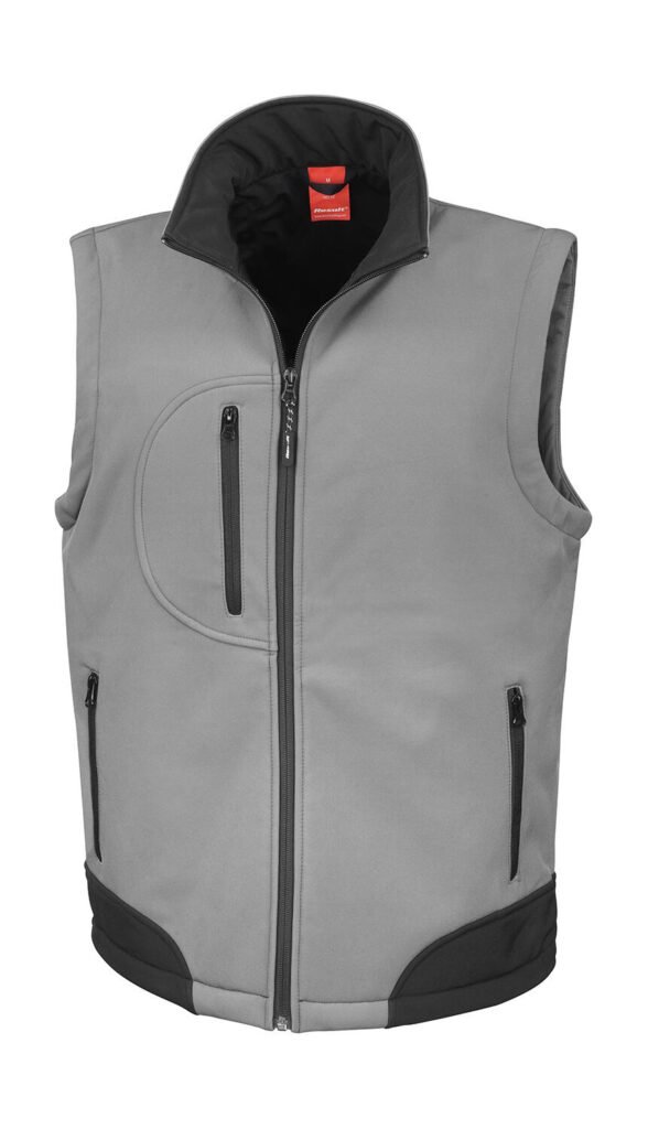 Veste Result Recycled Softshell Bodywarmer workguard grey / noir