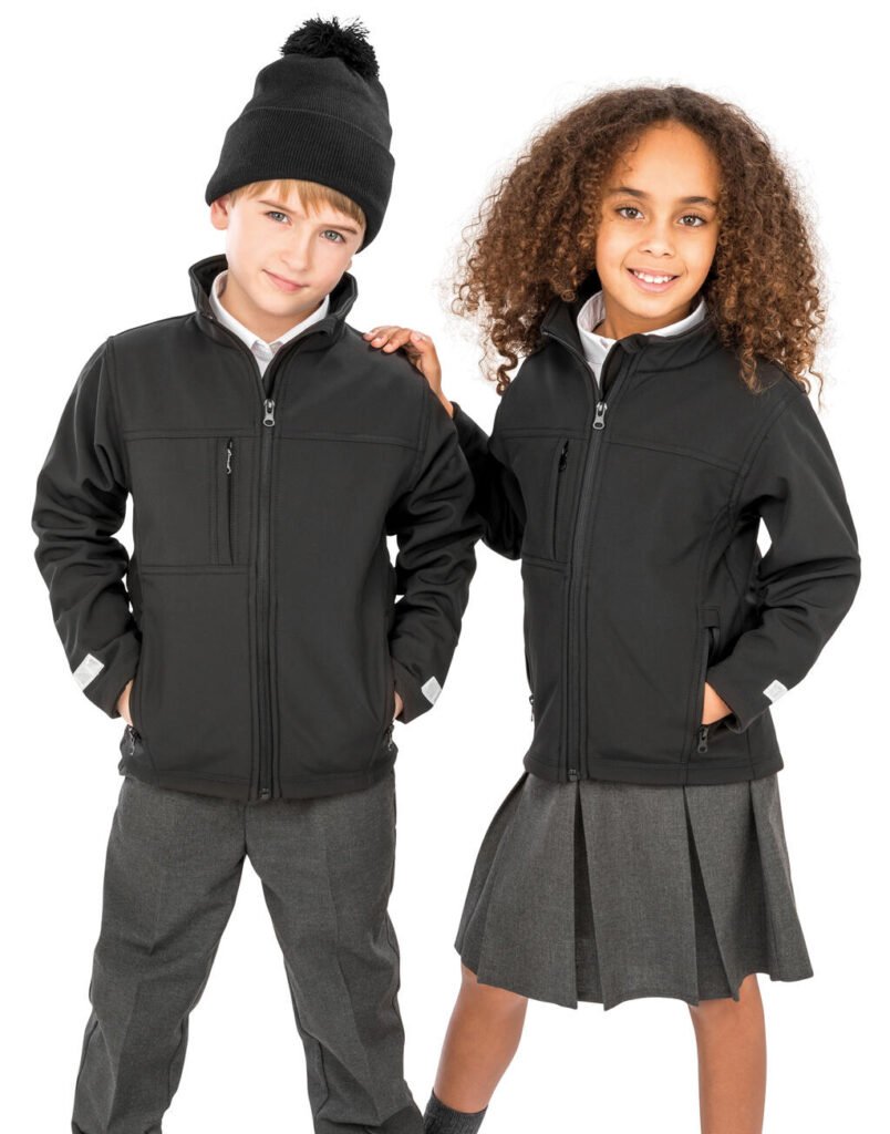 Veste Result Recycled Junior Classic Soft Shell noir