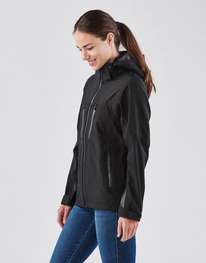Sweat à capuche Stormtech Patrol Softshell noir / carbon