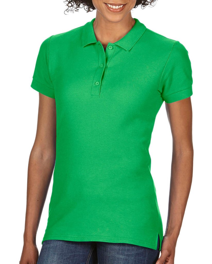 Polo Gildan Premium Cotton Ladies' Double Piqué irish green