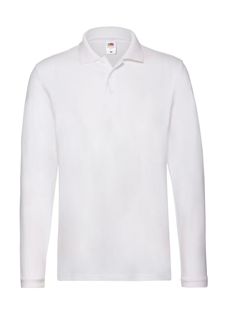 Polo manches longues Fruit of the Loom Premium Long Sleeve rouge
