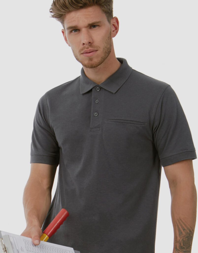 Polo B&C Pro Energy Pro Workwear Pocket