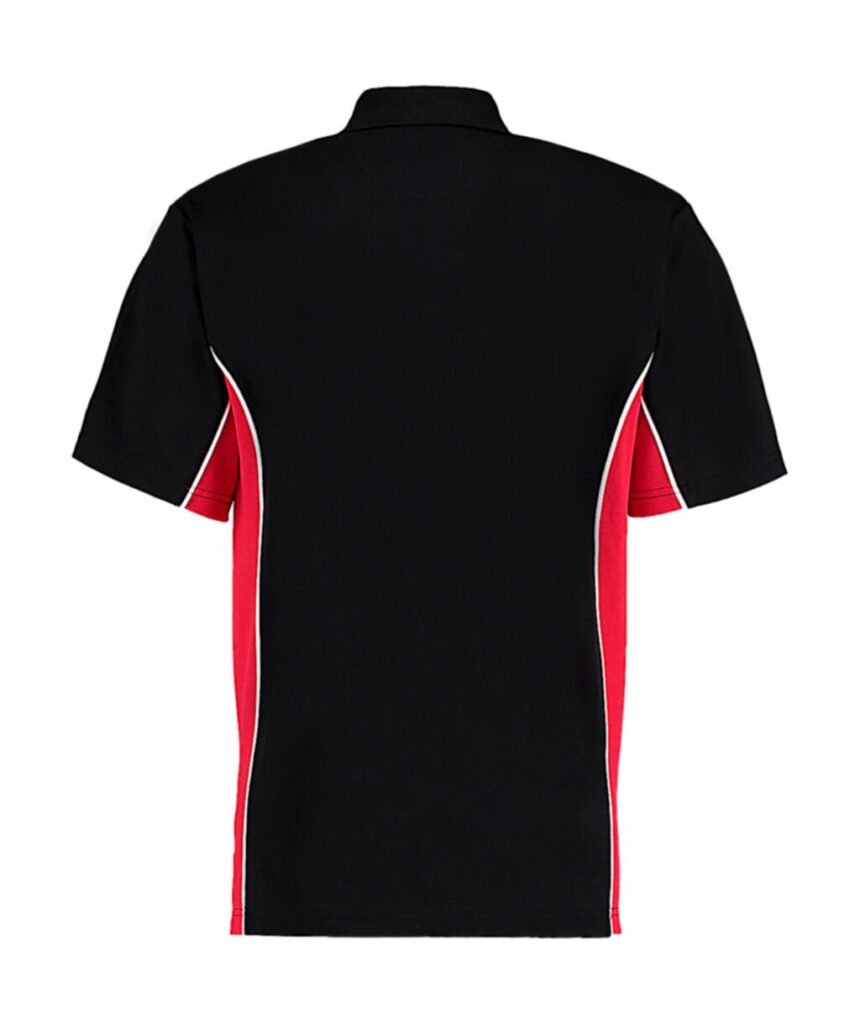 Polo Kustom Kit Classic Fit Track noir / rouge / blanc