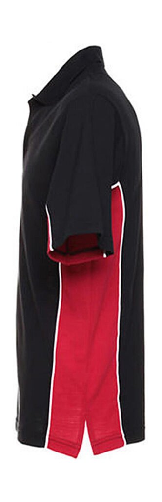Polo Kustom Kit Classic Fit Track noir / rouge / blanc