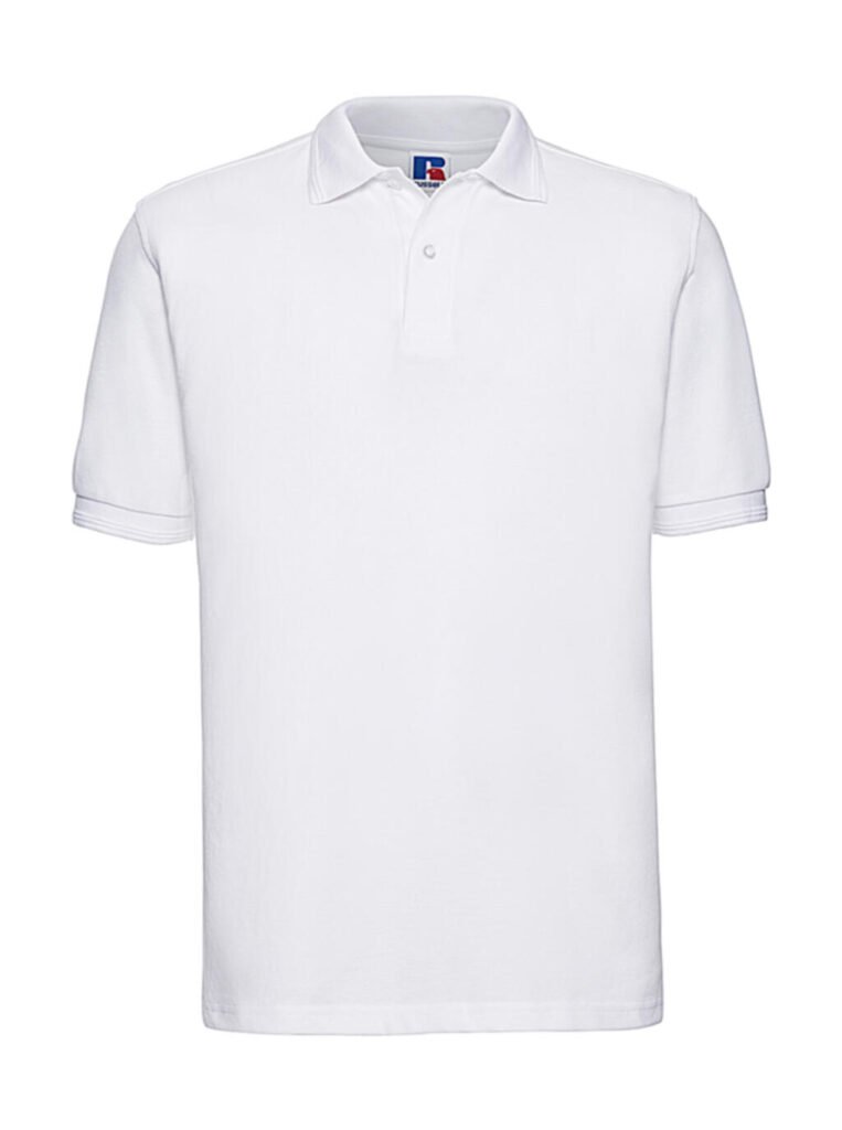 Polo Russell Athletic Hardwearing - 5XL 6XL blanc