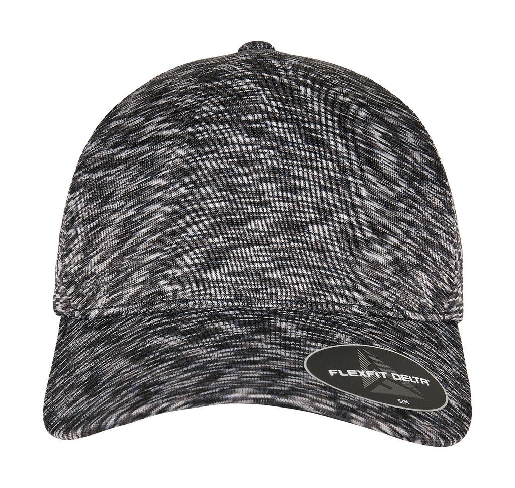 Casquette Flexfit Delta Unipanel noir chiné