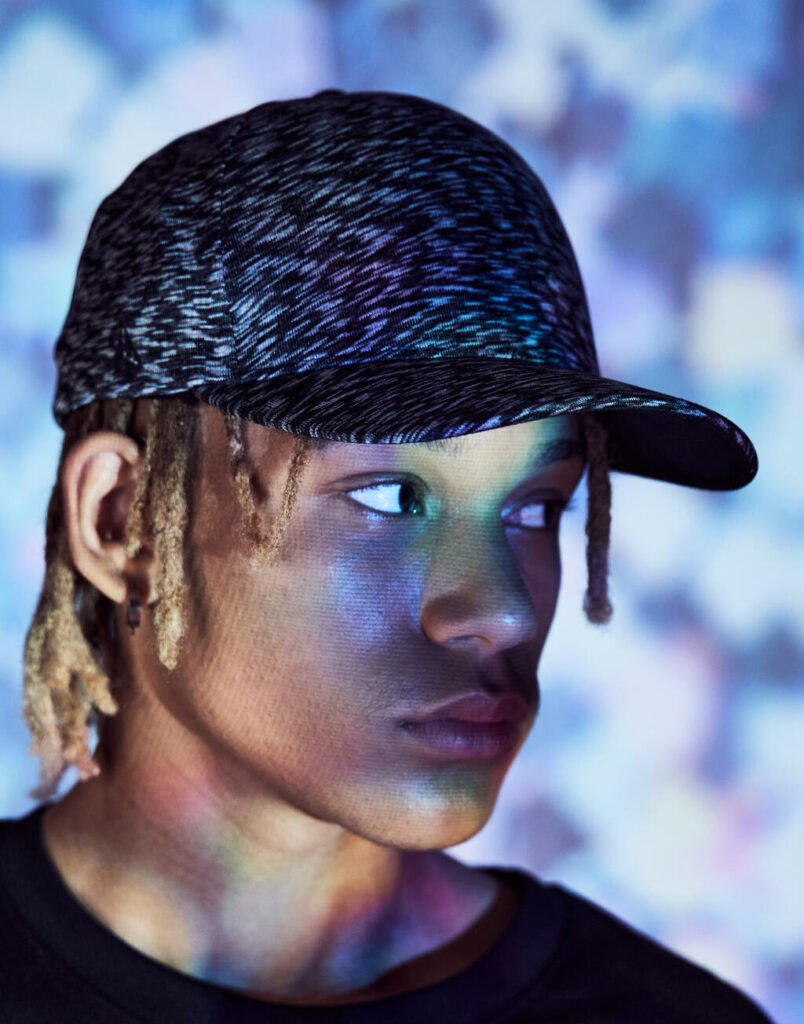 Casquette Flexfit Delta Unipanel noir chiné