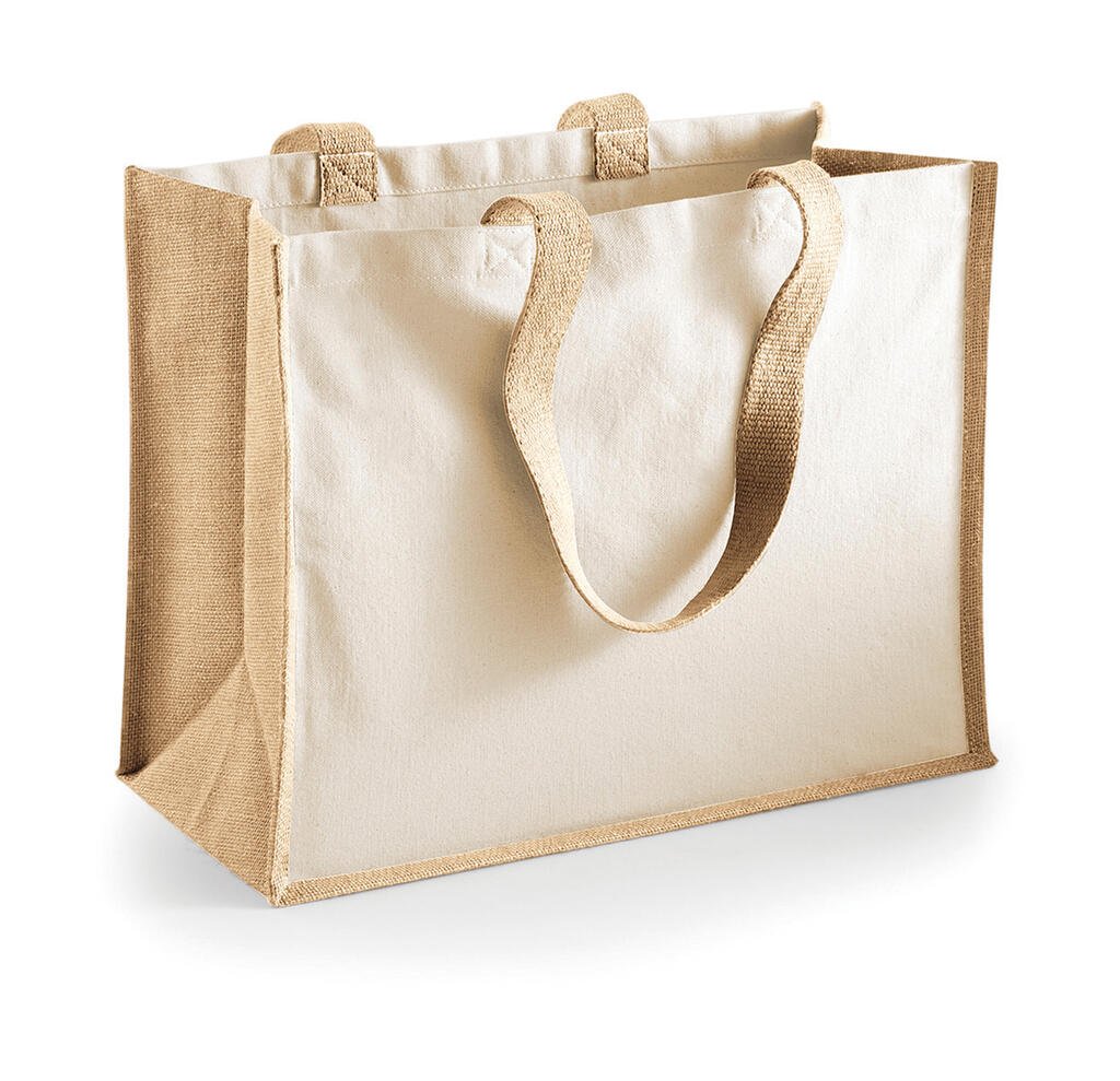 Tote bag Westford Mill Printers' Jute Classic Shopper naturel