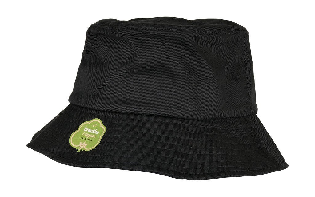 Bob Flexfit Organic Cotton Bucket Hat noir