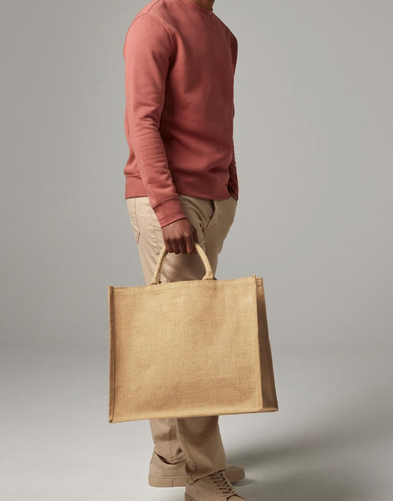 Tote bag Westford Mill Jumbo Jute Shopper naturel