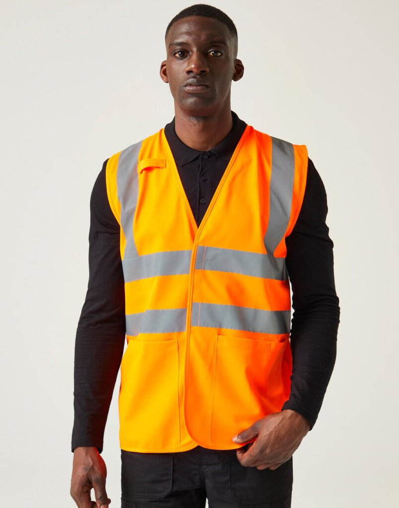 Gilet haute visibilité Regatta High Visibility Pro Hi-Vis Supervisor Vest orange