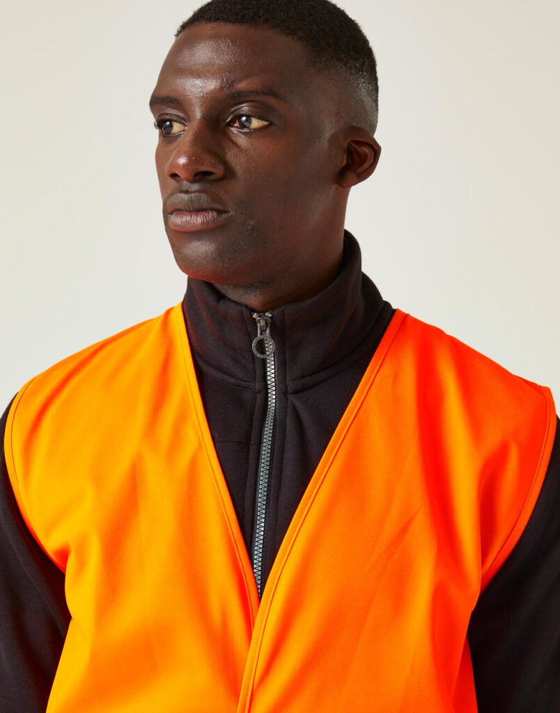 Vêtement haute visibilité Regatta High Visibility Essential Hi-Vis Easy Print Vest orange