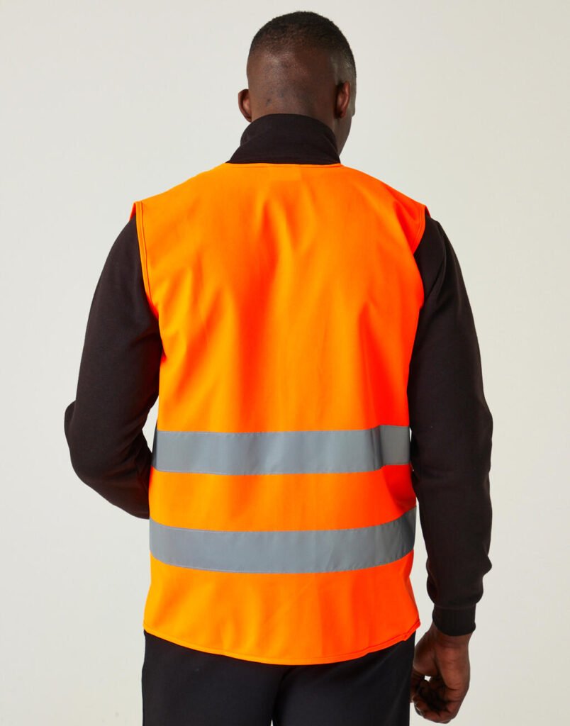 Vêtement haute visibilité Regatta High Visibility Essential Hi-Vis Easy Print Vest orange
