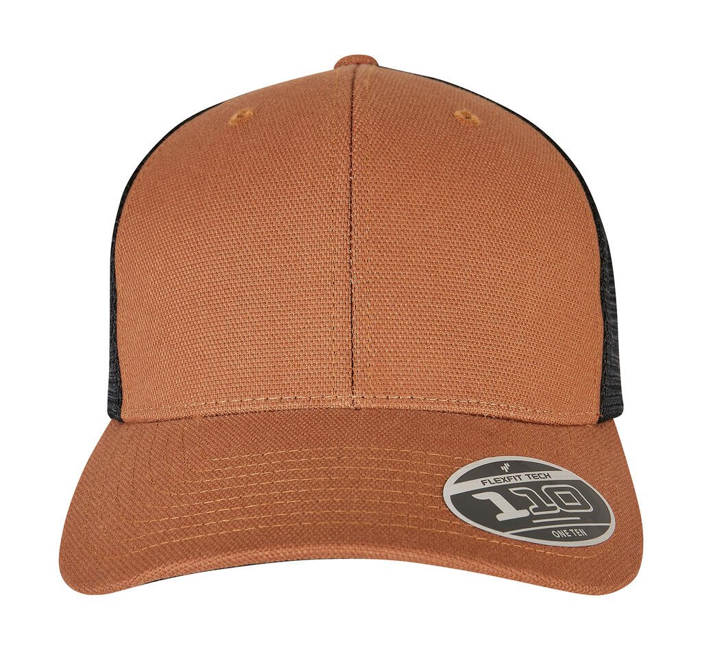 Casquette Flexfit 110 Structured Canvas Trucker toffee / noir