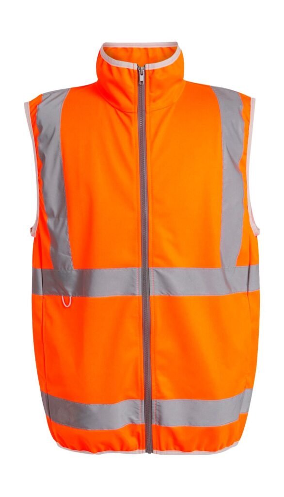 Vêtement haute visibilité Regatta High Visibility Pro Hi-Vis Full Zip Gilet jaune / orange