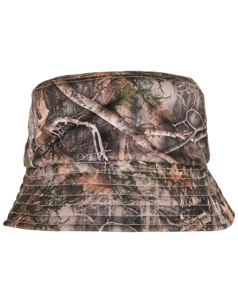 Bob Flexfit Sherpa Real Tree Camo Reversible Bucket Hat camo tree