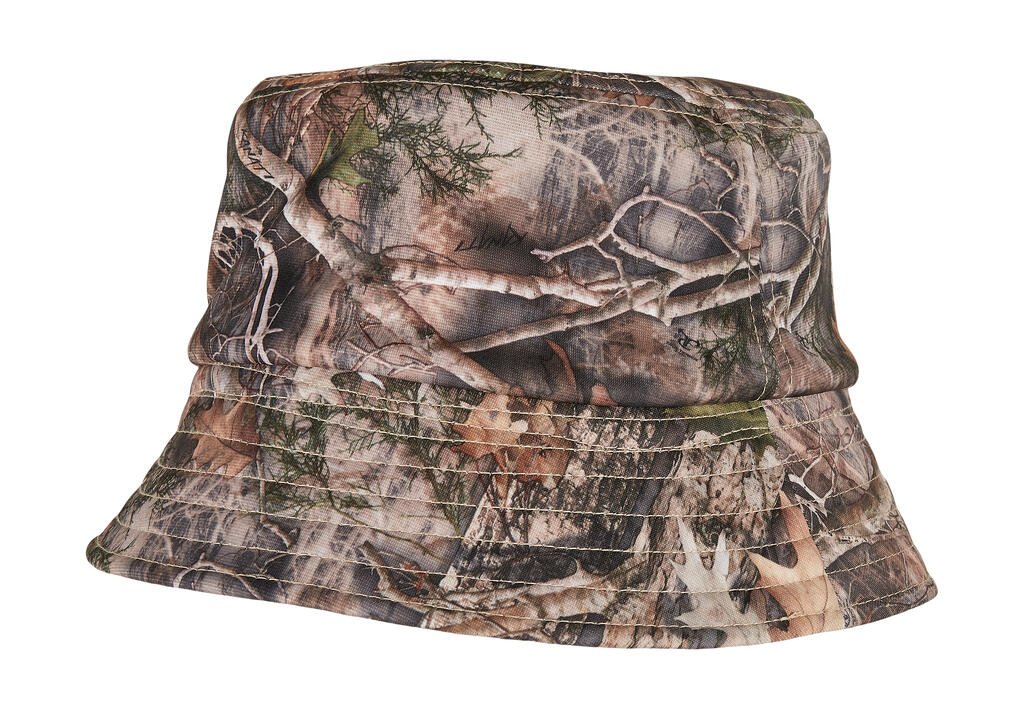 Bob Flexfit Sherpa Real Tree Camo Reversible Bucket Hat camo tree