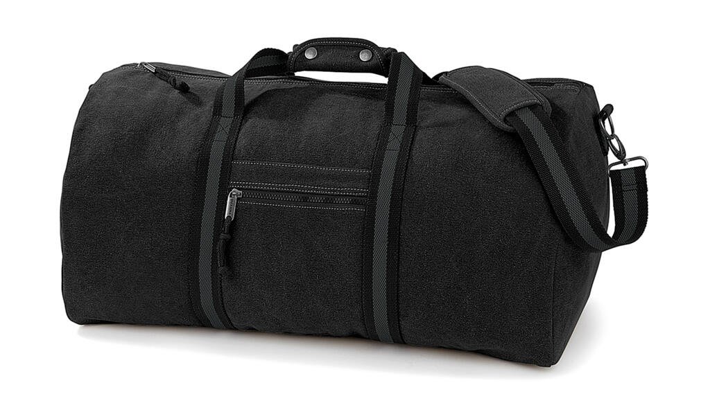 Sac Quadra Vintage Canvas Holdall noir vintage