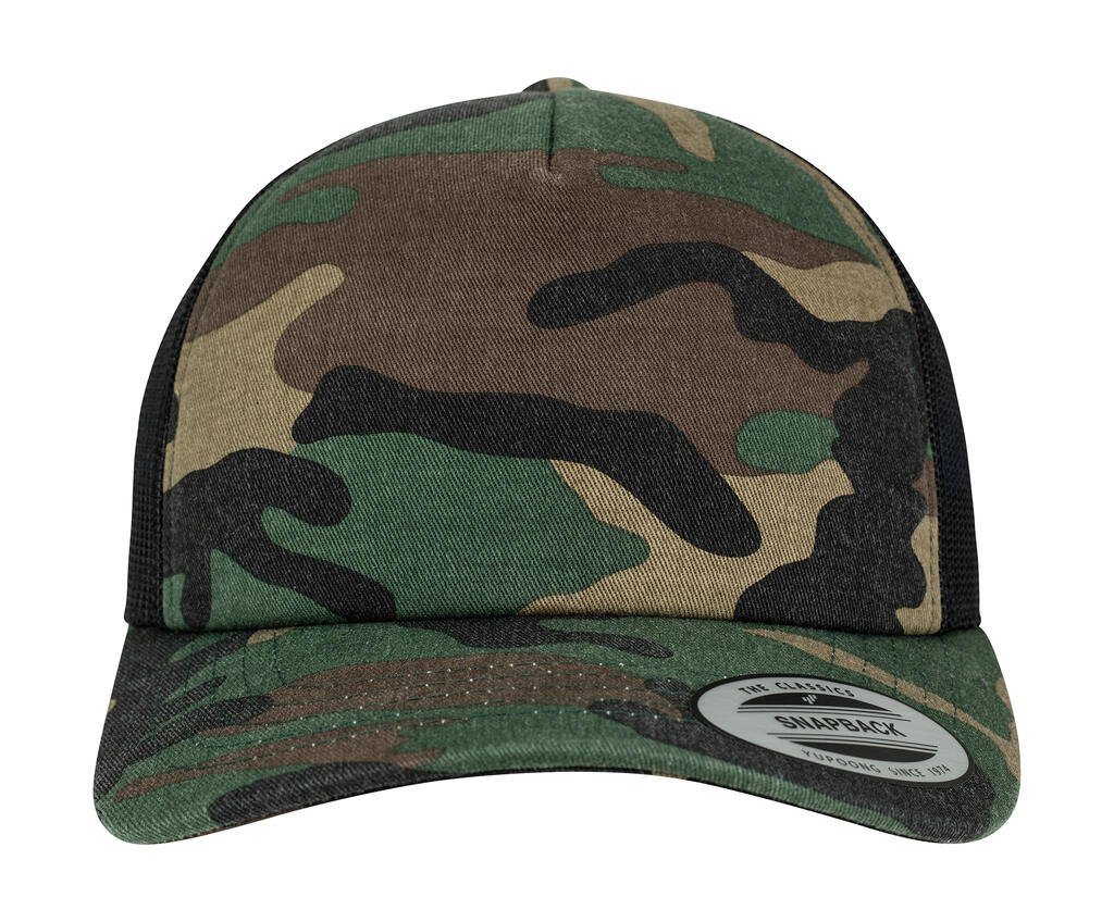 Flexfit Camo Trucker wood camo / noir