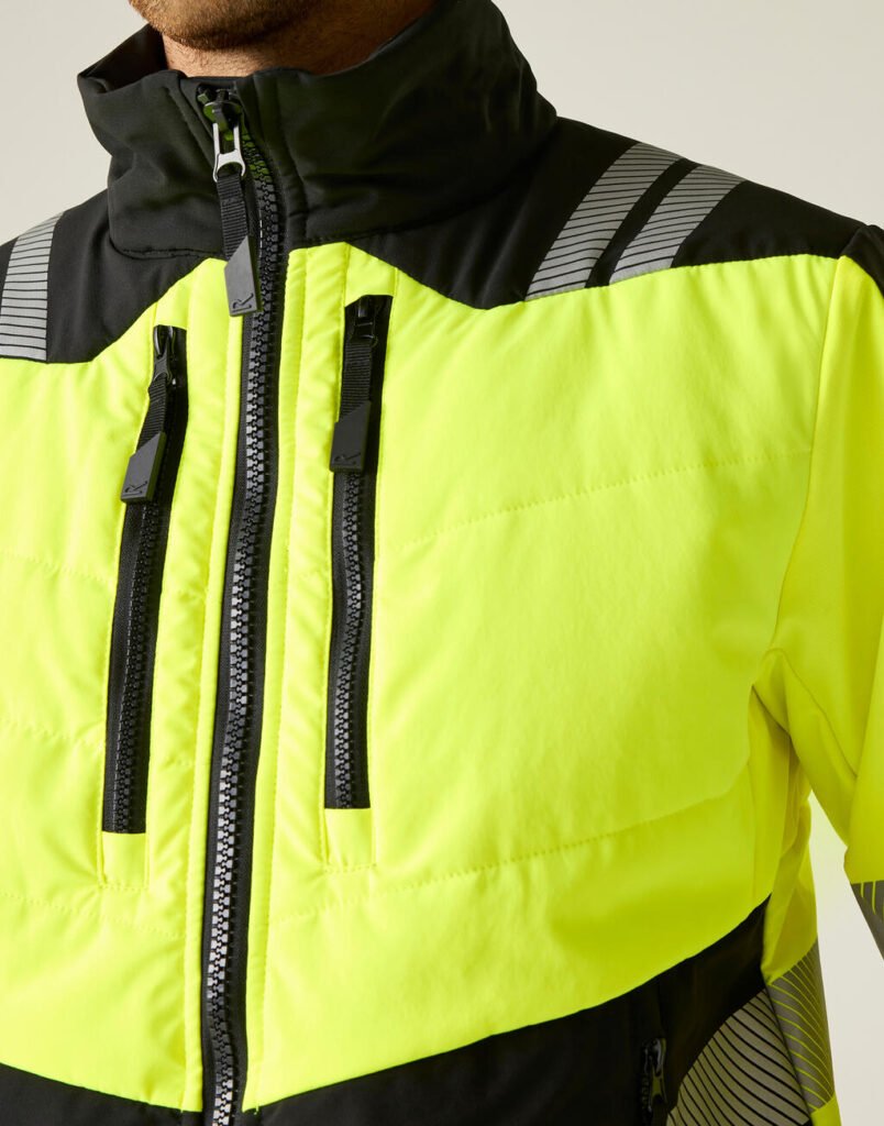 Vêtement haute visibilité Regatta Professional Hi-Vis X-Pro Hybrid noir / jaune