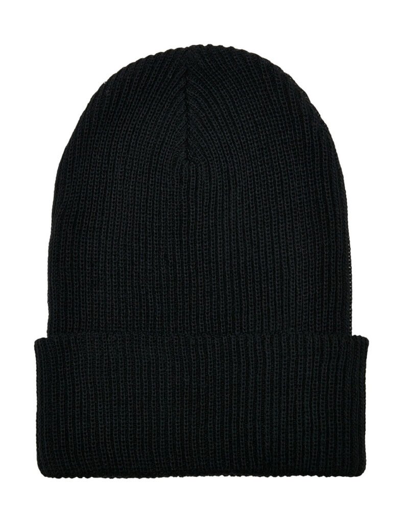 Bonnet Flexfit Recycled Yarn Ribbed Knit noir