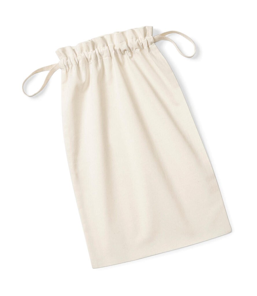 Sac de voyage Westford Mill Organic Cotton Drawcord noir
